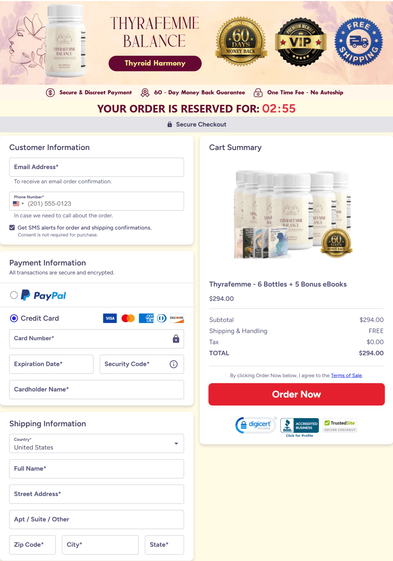 thyrafemme balance secure checkout